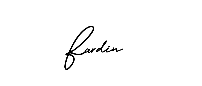 Design your own signature with our free online signature maker. With this signature software, you can create a handwritten (AmerikaSignatureDemo-Regular) signature for name Fardin . Fardin  signature style 3 images and pictures png
