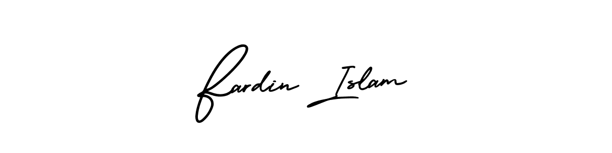 Design your own signature with our free online signature maker. With this signature software, you can create a handwritten (AmerikaSignatureDemo-Regular) signature for name Fardin Islam. Fardin Islam signature style 3 images and pictures png