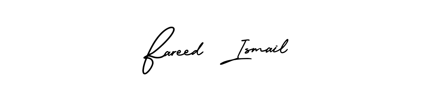 Use a signature maker to create a handwritten signature online. With this signature software, you can design (AmerikaSignatureDemo-Regular) your own signature for name Fareed  Ismail. Fareed  Ismail signature style 3 images and pictures png