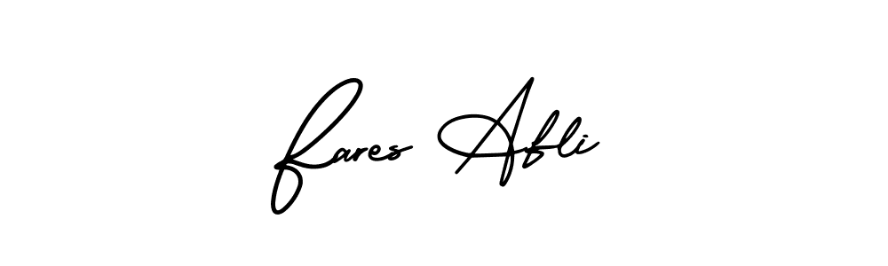 Fares Afli stylish signature style. Best Handwritten Sign (AmerikaSignatureDemo-Regular) for my name. Handwritten Signature Collection Ideas for my name Fares Afli. Fares Afli signature style 3 images and pictures png