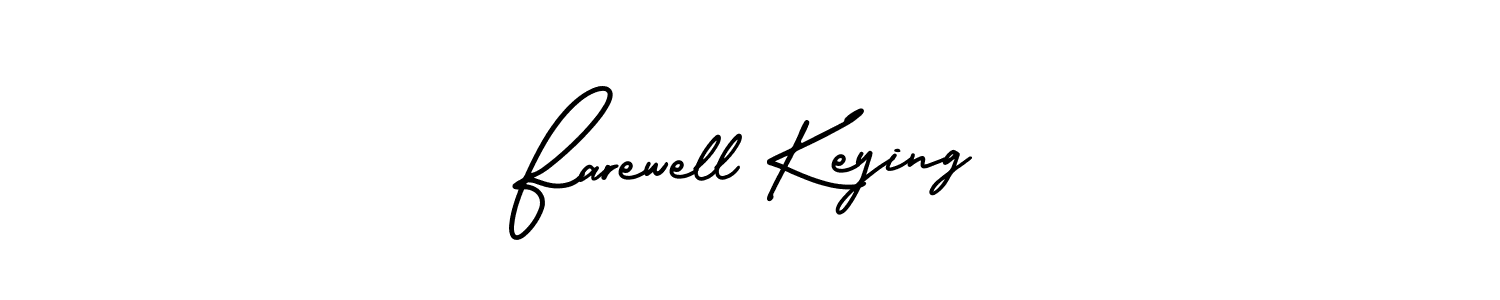 Create a beautiful signature design for name Farewell Keying. With this signature (AmerikaSignatureDemo-Regular) fonts, you can make a handwritten signature for free. Farewell Keying signature style 3 images and pictures png