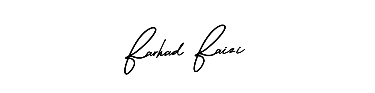 How to make Farhad Faizi signature? AmerikaSignatureDemo-Regular is a professional autograph style. Create handwritten signature for Farhad Faizi name. Farhad Faizi signature style 3 images and pictures png