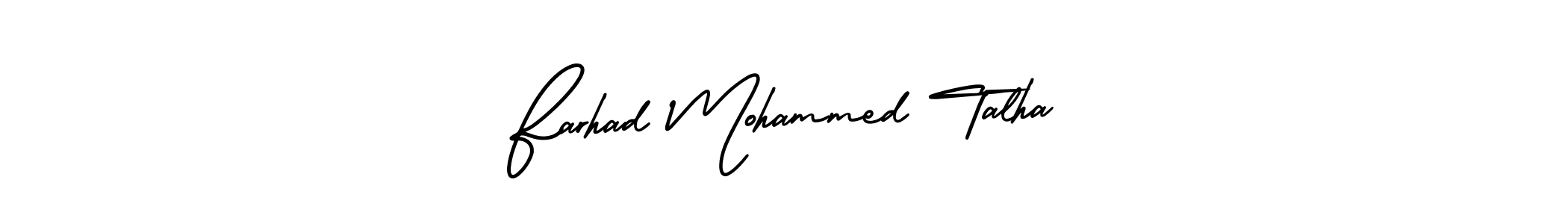 It looks lik you need a new signature style for name Farhad Mohammed Talha. Design unique handwritten (AmerikaSignatureDemo-Regular) signature with our free signature maker in just a few clicks. Farhad Mohammed Talha signature style 3 images and pictures png