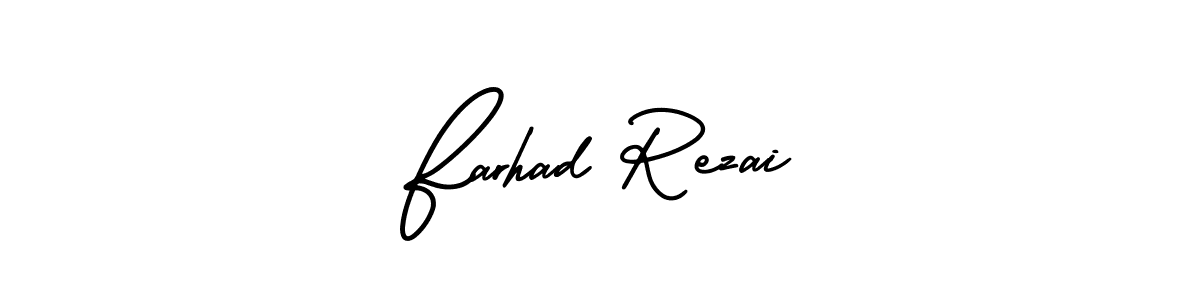 Also we have Farhad Rezai name is the best signature style. Create professional handwritten signature collection using AmerikaSignatureDemo-Regular autograph style. Farhad Rezai signature style 3 images and pictures png