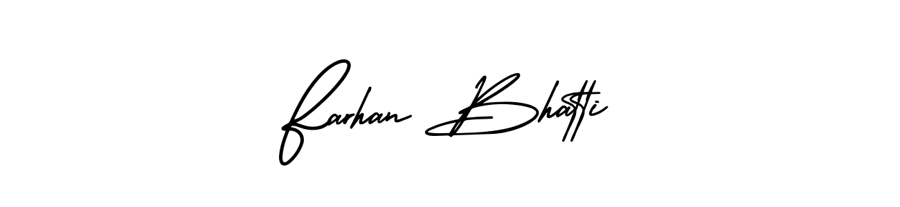 AmerikaSignatureDemo-Regular is a professional signature style that is perfect for those who want to add a touch of class to their signature. It is also a great choice for those who want to make their signature more unique. Get Farhan Bhatti name to fancy signature for free. Farhan Bhatti signature style 3 images and pictures png