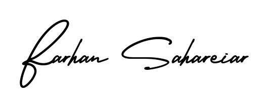 Create an unforgettable impression when signing with Farhan Sahareiar name styled in AmerikaSignatureDemo-Regular typography. 100% free online generator. Farhan Sahareiar signature style 3 images and pictures png