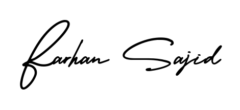 Create a beautiful signature design for name Farhan Sajid. With this signature (AmerikaSignatureDemo-Regular) fonts, you can make a handwritten signature for free. Farhan Sajid signature style 3 images and pictures png