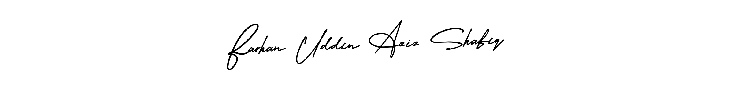 Similarly AmerikaSignatureDemo-Regular is the best handwritten signature design. Signature creator online .You can use it as an online autograph creator for name Farhan Uddin Aziz Shafiq. Farhan Uddin Aziz Shafiq signature style 3 images and pictures png