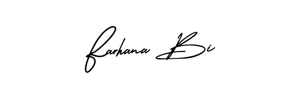 Also we have Farhana Bi name is the best signature style. Create professional handwritten signature collection using AmerikaSignatureDemo-Regular autograph style. Farhana Bi signature style 3 images and pictures png