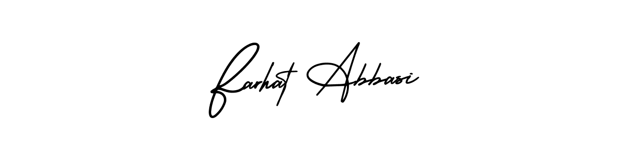 if you are searching for the best signature style for your name Farhat Abbasi. so please give up your signature search. here we have designed multiple signature styles  using AmerikaSignatureDemo-Regular. Farhat Abbasi signature style 3 images and pictures png