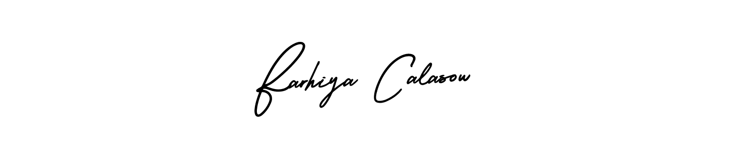 How to Draw Farhiya Calasow signature style? AmerikaSignatureDemo-Regular is a latest design signature styles for name Farhiya Calasow. Farhiya Calasow signature style 3 images and pictures png