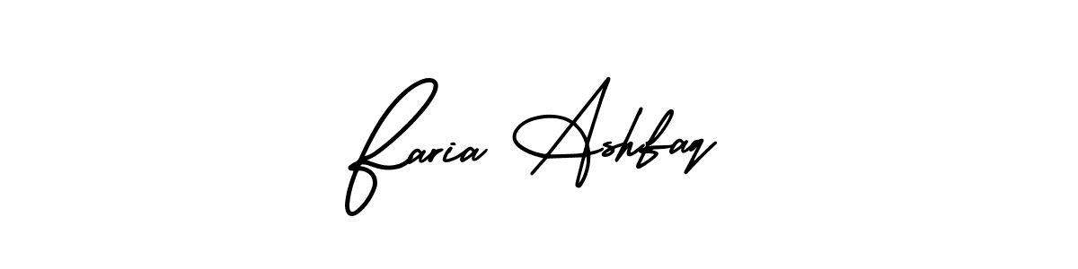 Create a beautiful signature design for name Faria Ashfaq. With this signature (AmerikaSignatureDemo-Regular) fonts, you can make a handwritten signature for free. Faria Ashfaq signature style 3 images and pictures png