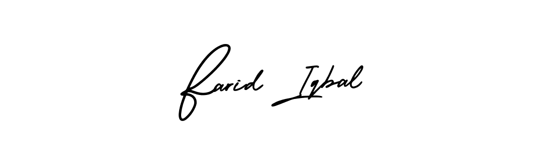 It looks lik you need a new signature style for name Farid Iqbal. Design unique handwritten (AmerikaSignatureDemo-Regular) signature with our free signature maker in just a few clicks. Farid Iqbal signature style 3 images and pictures png
