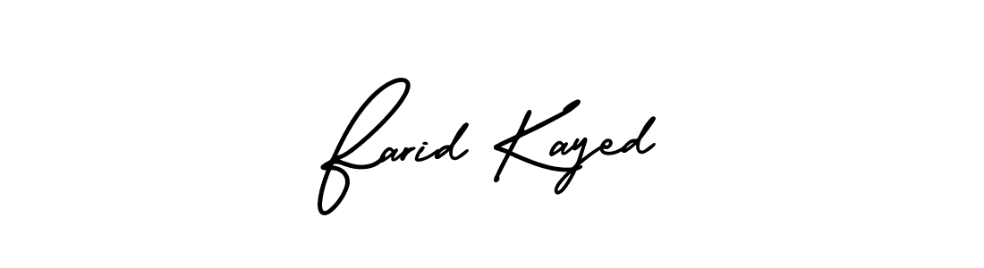 Similarly AmerikaSignatureDemo-Regular is the best handwritten signature design. Signature creator online .You can use it as an online autograph creator for name Farid Kayed. Farid Kayed signature style 3 images and pictures png