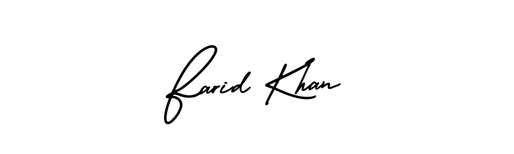 Create a beautiful signature design for name Farid Khan. With this signature (AmerikaSignatureDemo-Regular) fonts, you can make a handwritten signature for free. Farid Khan signature style 3 images and pictures png