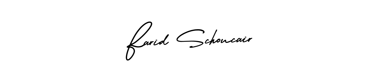 Make a short Farid Schoucair signature style. Manage your documents anywhere anytime using AmerikaSignatureDemo-Regular. Create and add eSignatures, submit forms, share and send files easily. Farid Schoucair signature style 3 images and pictures png
