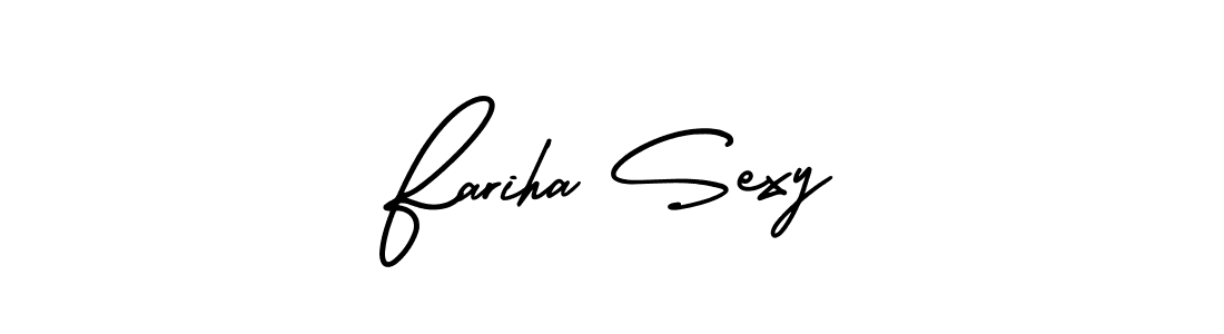 Make a beautiful signature design for name Fariha Sexy. Use this online signature maker to create a handwritten signature for free. Fariha Sexy signature style 3 images and pictures png