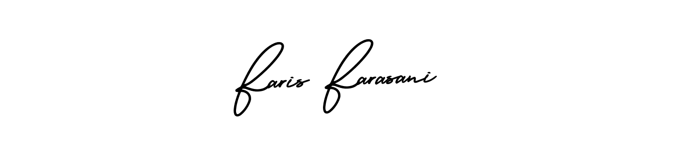 Use a signature maker to create a handwritten signature online. With this signature software, you can design (AmerikaSignatureDemo-Regular) your own signature for name Faris Farasani. Faris Farasani signature style 3 images and pictures png
