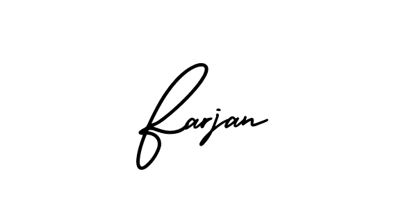 Create a beautiful signature design for name Farjan. With this signature (AmerikaSignatureDemo-Regular) fonts, you can make a handwritten signature for free. Farjan signature style 3 images and pictures png