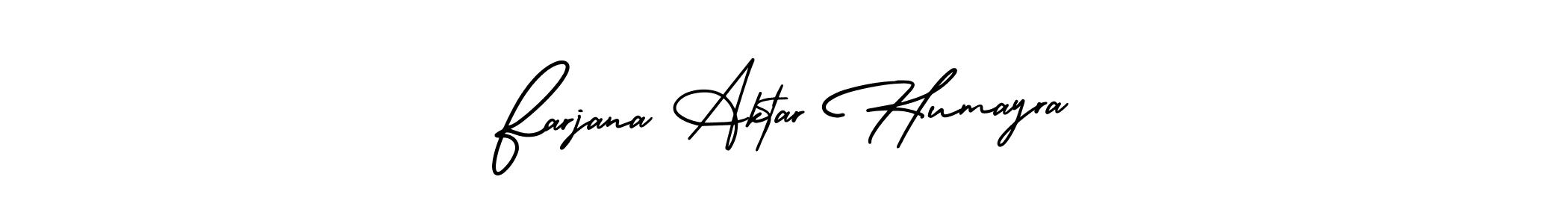 Also You can easily find your signature by using the search form. We will create Farjana Aktar Humayra name handwritten signature images for you free of cost using AmerikaSignatureDemo-Regular sign style. Farjana Aktar Humayra signature style 3 images and pictures png