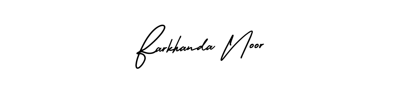 Create a beautiful signature design for name Farkhanda Noor. With this signature (AmerikaSignatureDemo-Regular) fonts, you can make a handwritten signature for free. Farkhanda Noor signature style 3 images and pictures png