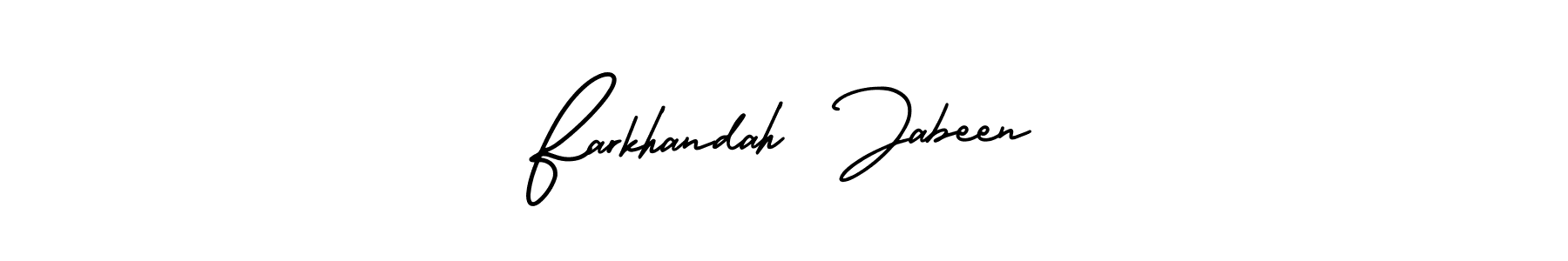 Also we have Farkhandah  Jabeen name is the best signature style. Create professional handwritten signature collection using AmerikaSignatureDemo-Regular autograph style. Farkhandah  Jabeen signature style 3 images and pictures png