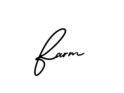You should practise on your own different ways (AmerikaSignatureDemo-Regular) to write your name (Farm) in signature. don't let someone else do it for you. Farm signature style 3 images and pictures png