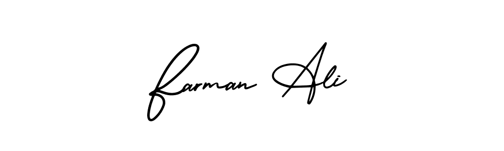 This is the best signature style for the Farman Ali name. Also you like these signature font (AmerikaSignatureDemo-Regular). Mix name signature. Farman Ali signature style 3 images and pictures png