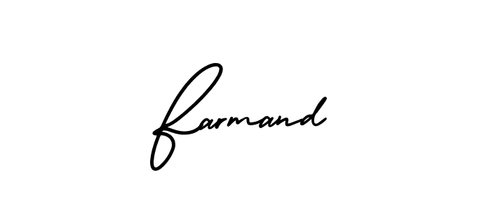 Also You can easily find your signature by using the search form. We will create Farmand name handwritten signature images for you free of cost using AmerikaSignatureDemo-Regular sign style. Farmand signature style 3 images and pictures png