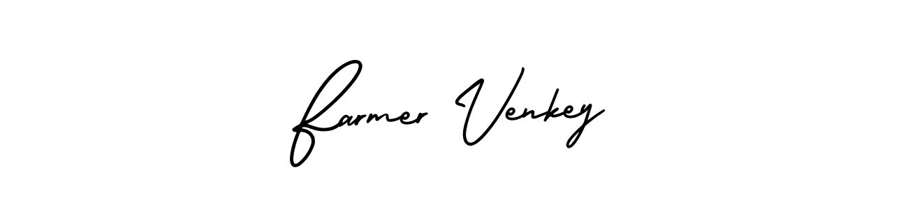 Similarly AmerikaSignatureDemo-Regular is the best handwritten signature design. Signature creator online .You can use it as an online autograph creator for name Farmer Venkey. Farmer Venkey signature style 3 images and pictures png