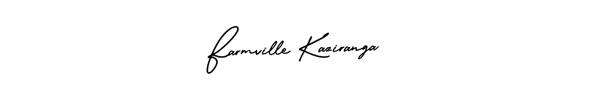 Make a beautiful signature design for name Farmville Kaziranga. With this signature (AmerikaSignatureDemo-Regular) style, you can create a handwritten signature for free. Farmville Kaziranga signature style 3 images and pictures png