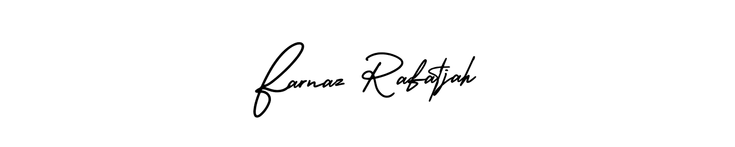 How to Draw Farnaz Rafatjah signature style? AmerikaSignatureDemo-Regular is a latest design signature styles for name Farnaz Rafatjah. Farnaz Rafatjah signature style 3 images and pictures png