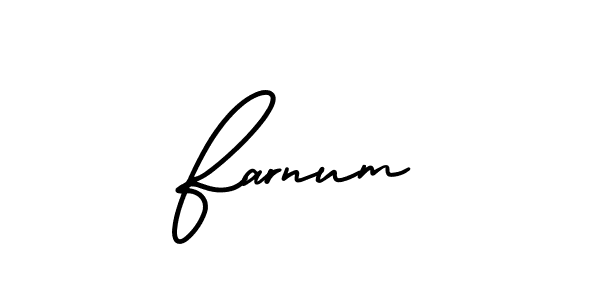 How to make Farnum signature? AmerikaSignatureDemo-Regular is a professional autograph style. Create handwritten signature for Farnum name. Farnum signature style 3 images and pictures png