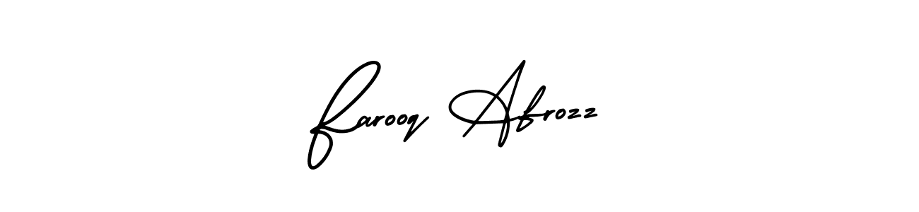 Make a short Farooq Afrozz signature style. Manage your documents anywhere anytime using AmerikaSignatureDemo-Regular. Create and add eSignatures, submit forms, share and send files easily. Farooq Afrozz signature style 3 images and pictures png