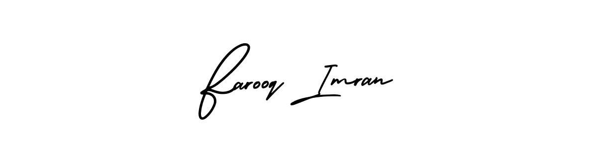 Farooq Imran stylish signature style. Best Handwritten Sign (AmerikaSignatureDemo-Regular) for my name. Handwritten Signature Collection Ideas for my name Farooq Imran. Farooq Imran signature style 3 images and pictures png