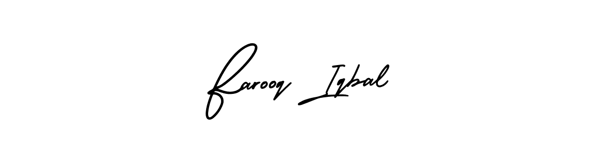 How to make Farooq Iqbal name signature. Use AmerikaSignatureDemo-Regular style for creating short signs online. This is the latest handwritten sign. Farooq Iqbal signature style 3 images and pictures png