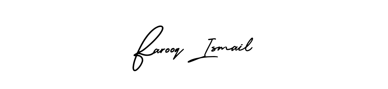 AmerikaSignatureDemo-Regular is a professional signature style that is perfect for those who want to add a touch of class to their signature. It is also a great choice for those who want to make their signature more unique. Get Farooq Ismail name to fancy signature for free. Farooq Ismail signature style 3 images and pictures png