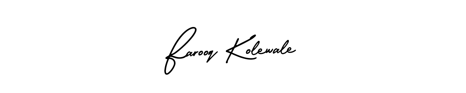 Create a beautiful signature design for name Farooq Kolewale. With this signature (AmerikaSignatureDemo-Regular) fonts, you can make a handwritten signature for free. Farooq Kolewale signature style 3 images and pictures png