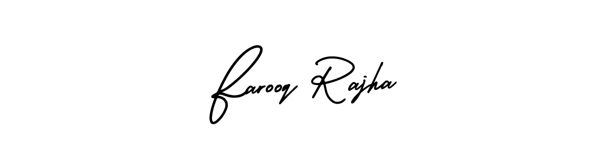 This is the best signature style for the Farooq Rajha name. Also you like these signature font (AmerikaSignatureDemo-Regular). Mix name signature. Farooq Rajha signature style 3 images and pictures png