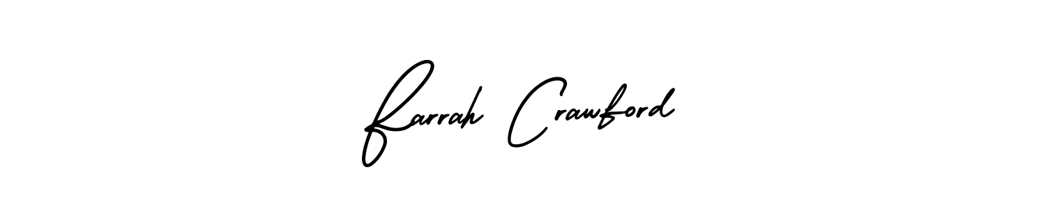 Make a beautiful signature design for name Farrah Crawford. With this signature (AmerikaSignatureDemo-Regular) style, you can create a handwritten signature for free. Farrah Crawford signature style 3 images and pictures png