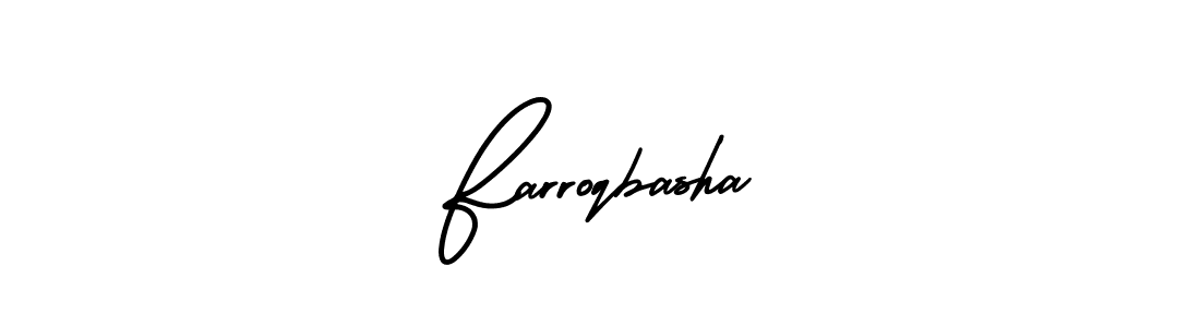 Also You can easily find your signature by using the search form. We will create Farroqbasha name handwritten signature images for you free of cost using AmerikaSignatureDemo-Regular sign style. Farroqbasha signature style 3 images and pictures png