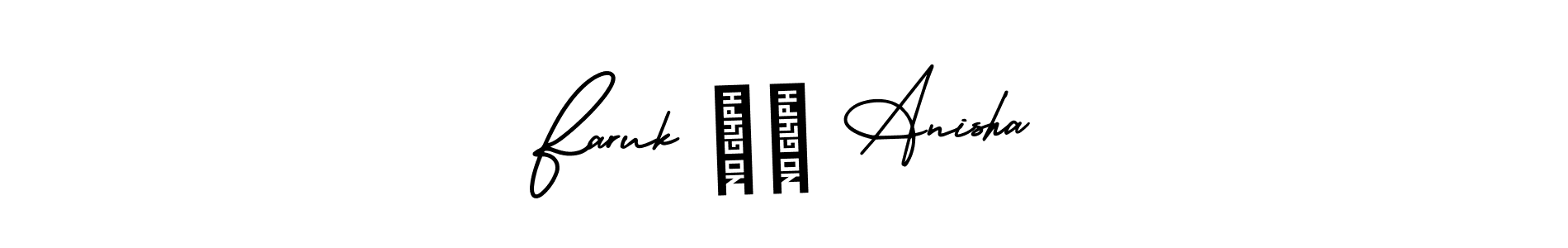 Once you've used our free online signature maker to create your best signature AmerikaSignatureDemo-Regular style, it's time to enjoy all of the benefits that Faruk ❤️ Anisha name signing documents. Faruk ❤️ Anisha signature style 3 images and pictures png