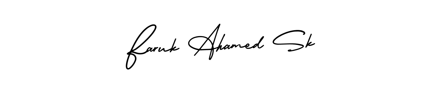 Check out images of Autograph of Faruk Ahamed Sk name. Actor Faruk Ahamed Sk Signature Style. AmerikaSignatureDemo-Regular is a professional sign style online. Faruk Ahamed Sk signature style 3 images and pictures png