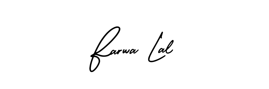 It looks lik you need a new signature style for name Farwa Lal. Design unique handwritten (AmerikaSignatureDemo-Regular) signature with our free signature maker in just a few clicks. Farwa Lal signature style 3 images and pictures png