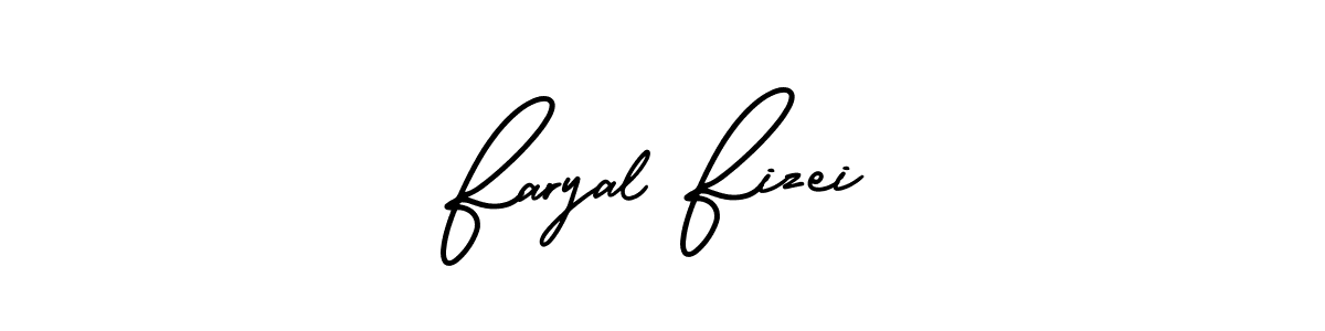 if you are searching for the best signature style for your name Faryal Fizei. so please give up your signature search. here we have designed multiple signature styles  using AmerikaSignatureDemo-Regular. Faryal Fizei signature style 3 images and pictures png