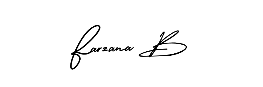 Best and Professional Signature Style for Farzana B. AmerikaSignatureDemo-Regular Best Signature Style Collection. Farzana B signature style 3 images and pictures png