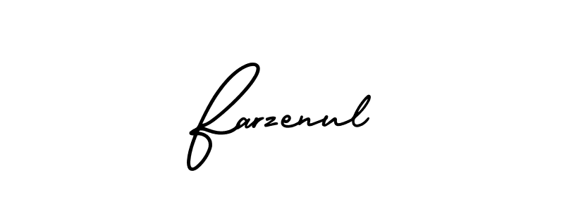 How to Draw Farzenul signature style? AmerikaSignatureDemo-Regular is a latest design signature styles for name Farzenul. Farzenul signature style 3 images and pictures png