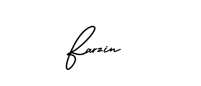 Design your own signature with our free online signature maker. With this signature software, you can create a handwritten (AmerikaSignatureDemo-Regular) signature for name Farzin . Farzin  signature style 3 images and pictures png