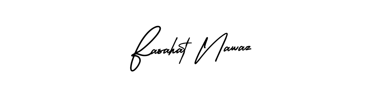 Make a beautiful signature design for name Fasahat Nawaz. Use this online signature maker to create a handwritten signature for free. Fasahat Nawaz signature style 3 images and pictures png