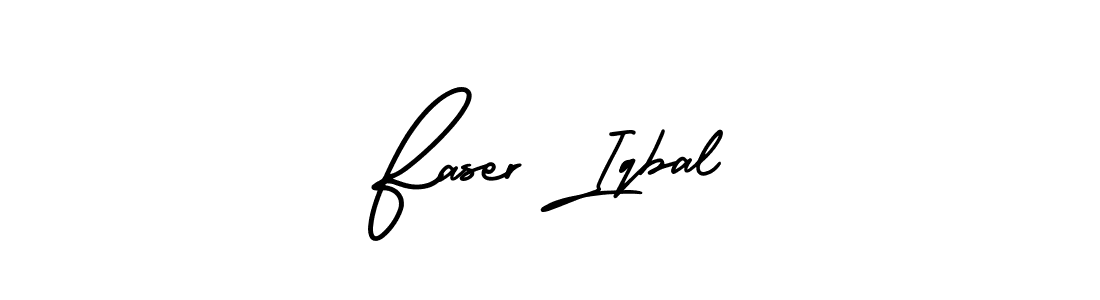 The best way (AmerikaSignatureDemo-Regular) to make a short signature is to pick only two or three words in your name. The name Faser Iqbal include a total of six letters. For converting this name. Faser Iqbal signature style 3 images and pictures png